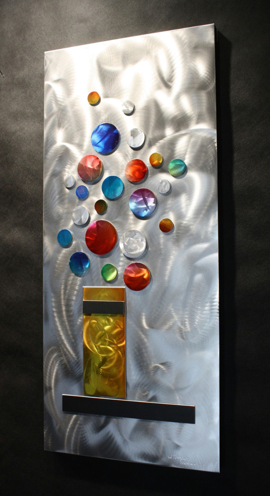 Alex Kovacs Abstract Painting Metal Sculpture Rainbow Wall Art Decor W861 Alex Kovacs