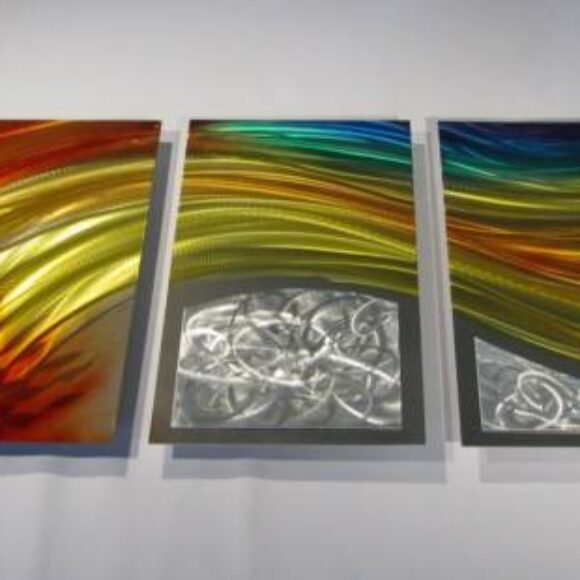 multi-panel-metal-wall-decor-featuring-abstract-painting-on-metal-4