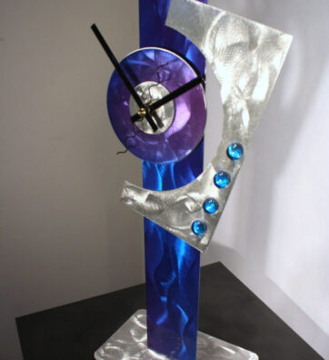 alex-kovacs-modern-metal-art-mantel-clock-abstract-sculpture-decor-443-6