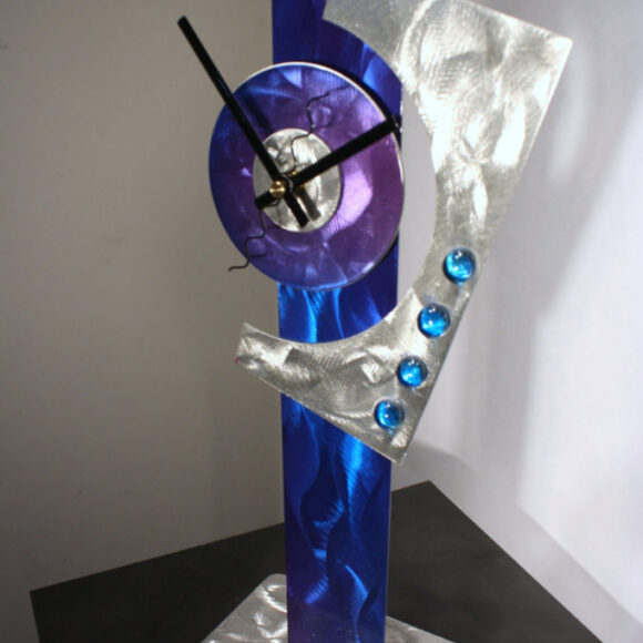 alex-kovacs-modern-metal-art-mantel-clock-abstract-sculpture-decor-443-6