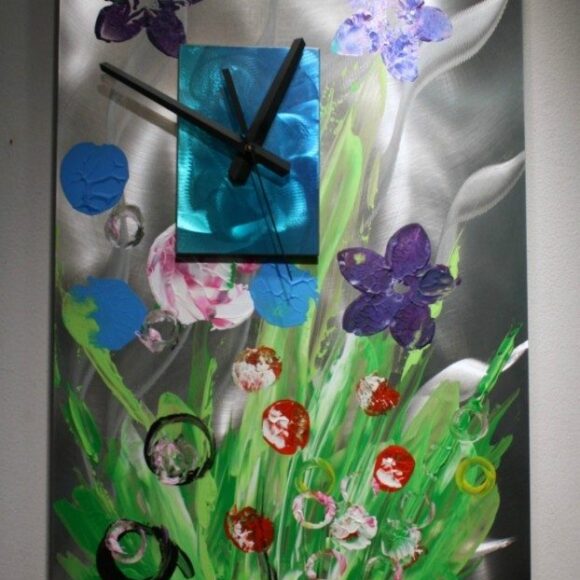 metal-wall-art-sculpture-clock-modern-abstract-painting-decor-linda-kovacs-k04-18