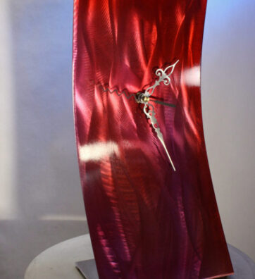 wilmos-kovacs-abstract-painting-on-metal-sculpture-rainbow-art-desk-clock-w957-2