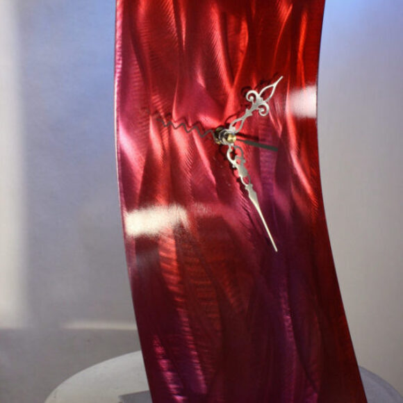 wilmos-kovacs-abstract-painting-on-metal-sculpture-rainbow-art-desk-clock-w957-2