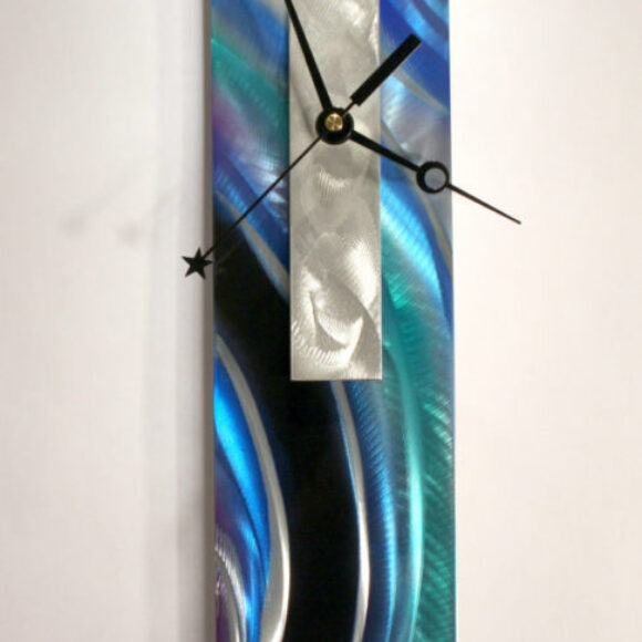 wilmos-kovacs-abstract-painting-on-metal-sculpture-rainbow-art-wall-clock-w945-10