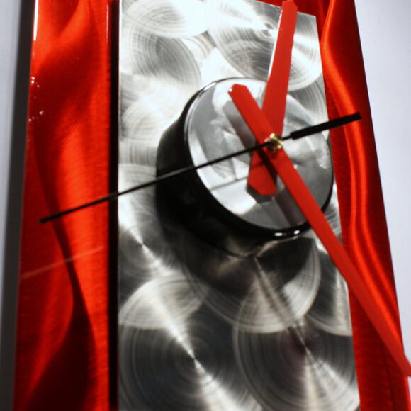 wilmos-kovacs-abstract-painting-on-metal-sculpture-rainbow-art-wall-clock-w952-2