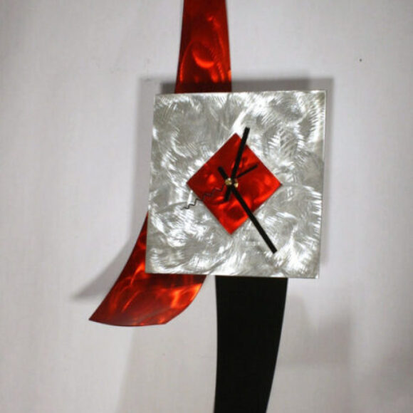 wilmos-kovacs-modern-painting-on-metal-sculpture-abstract-art-decor-wall-clock-w972-2