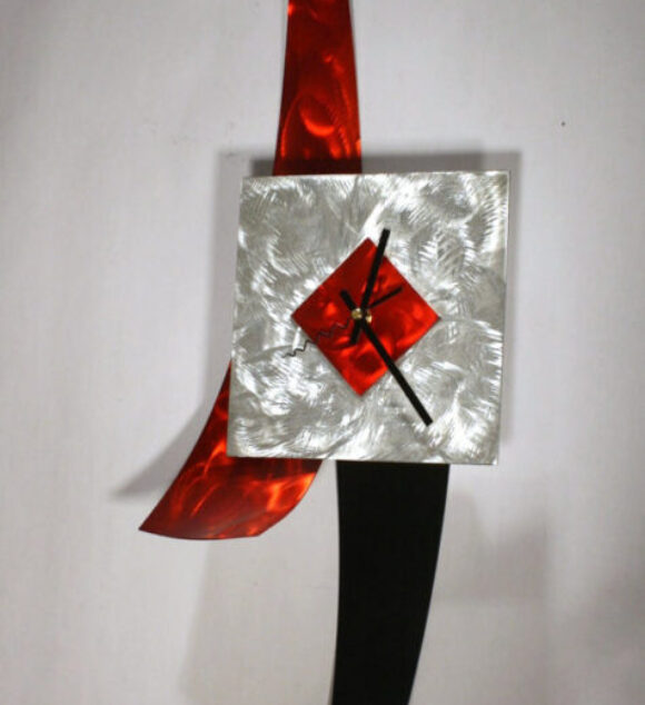 wilmos-kovacs-modern-painting-on-metal-sculpture-abstract-art-decor-wall-clock-w972-2