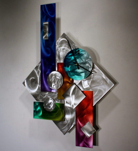 wilmos-kovacs-rainbow-art-metal-wall-sculpture-unique-abstract-clock-design-w789-2